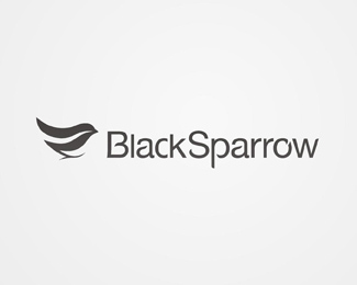 Black Sparrow logo设计理念