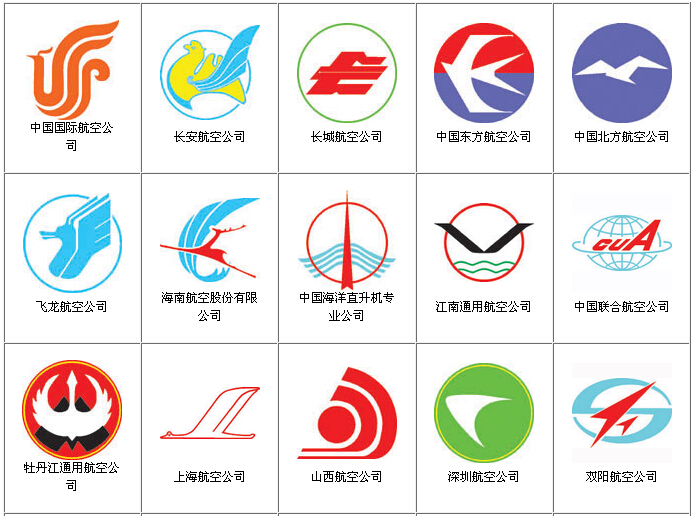 中国各航空公司图标图片